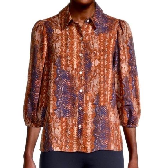 Nanette Lepore Tops - Nanette Lepore Animal Print Blouse